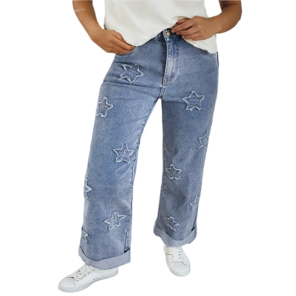 Miss Star Patch Jeans