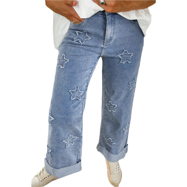 Miss Star Patch Jeans