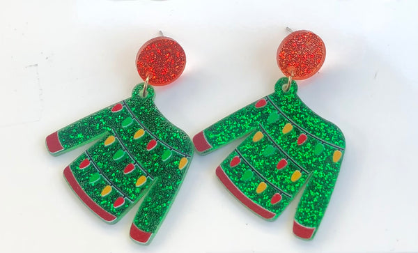 Acrylic Christmas Earrings