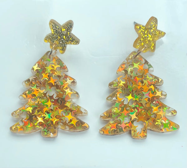 Acrylic Christmas Earrings