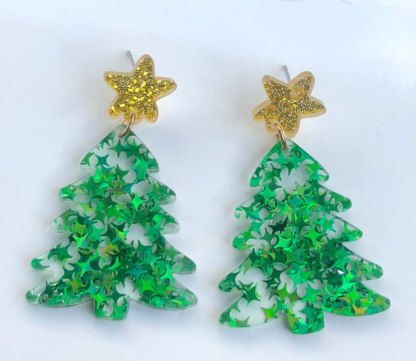 Acrylic Christmas Earrings