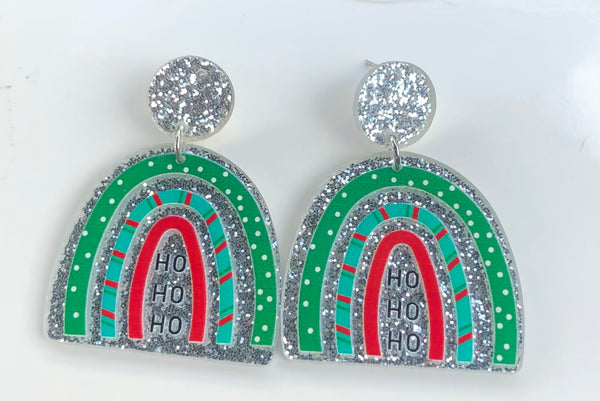 Acrylic Christmas Earrings