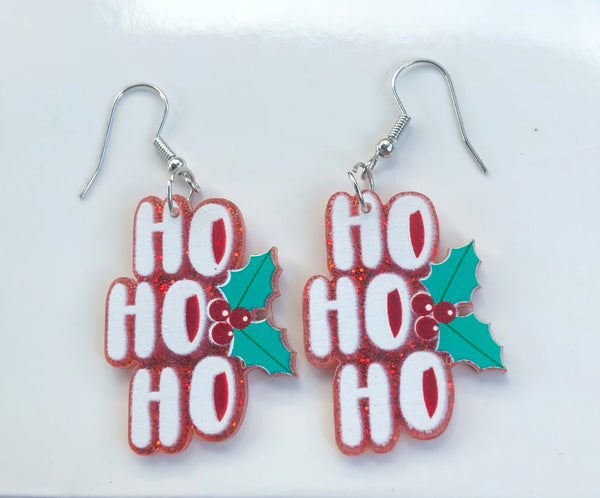 Acrylic Christmas Earrings