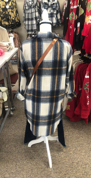 Long Plaid Shackets