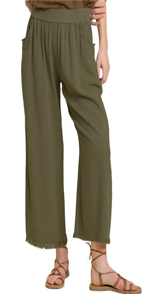 Miss Tight Schedule Pants - Lt Olive