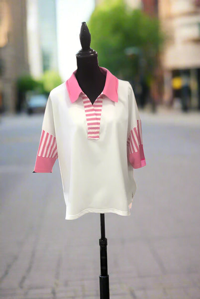 Miss Add A Pop Of Color Top - PInk